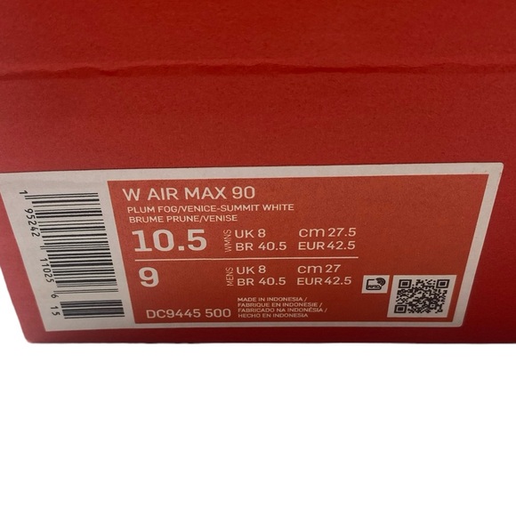 New Nike Air Max 90 womens sneakers in plum fog Venice 10.5 - Picture 7 of 7